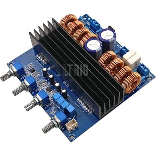 LTRIG custom 1Pcs TDA7498 TL072 Class D 2.1 Digital Power Amplifier Board 200W+100W+100W DC24V to DC32V
