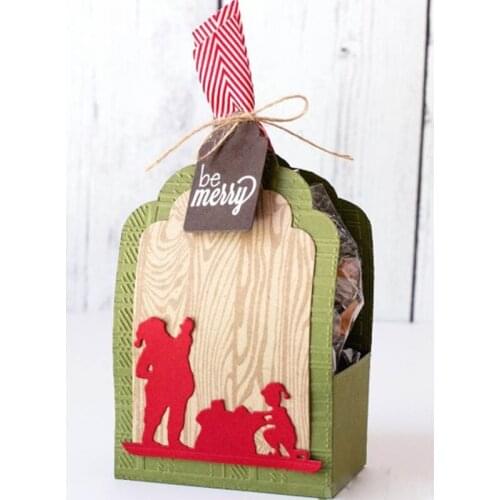 Santa Claus Gift Metal Cutting Dies Stencil for Scrapbooking Photo Album Embossing Paper Cards Making Decorative Craft Template