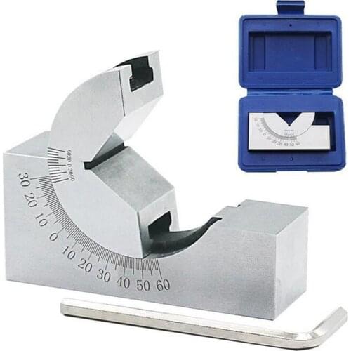 Stainless steel Milling Machine Precision Parts Adjustable Pad 90 Angle Gauge Debugge V Block Angler Top Tool AP25 For Measuring