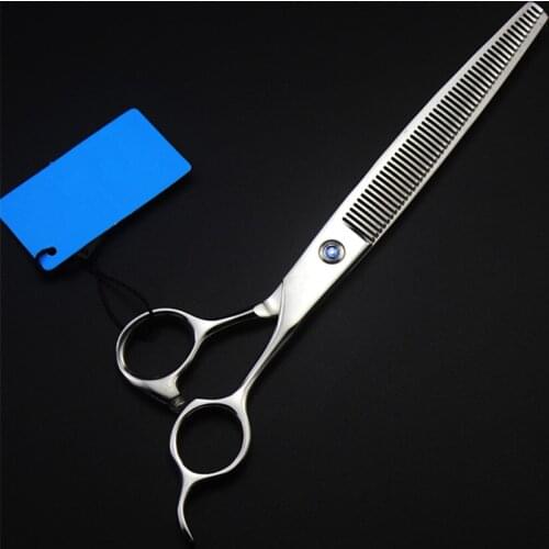 Professional 440c 7.5 inch dog grooming hair scissors cat pet shears animal barber thinning hair clipper hairdressing scissors