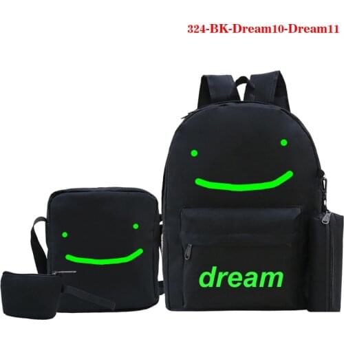 New Dream Team Kawaii Smile Backpack Travel Schoolbag Outdoor Backpack for Teenag Pencil Bag Men Bookbag Orthopedic Game Mochila