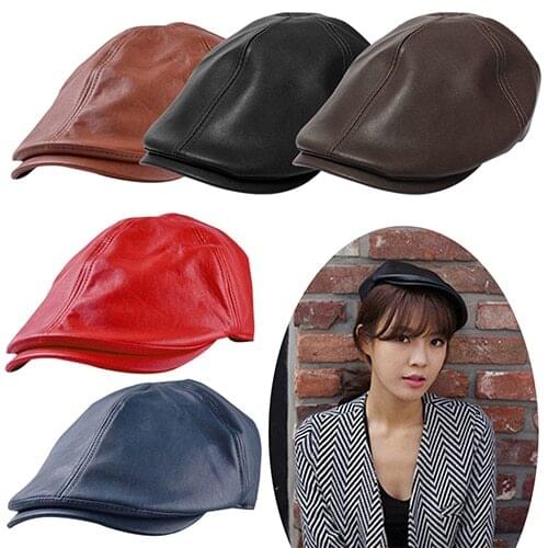 XdanqinX Mens Winter Hat Thicker Warm Cowhide Leather Berets With Ears Snapback Brands Fashion Tongue Cap Male Bone Dads Hats