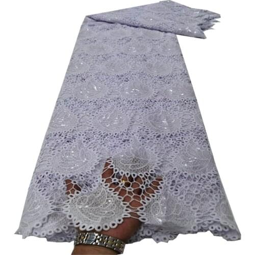 SJ Lace 2021 High Quality Guipure Cord Fabric Mesh African Fabric Nigerian Fabric For Women Wedding And Party Dress XQ3-27