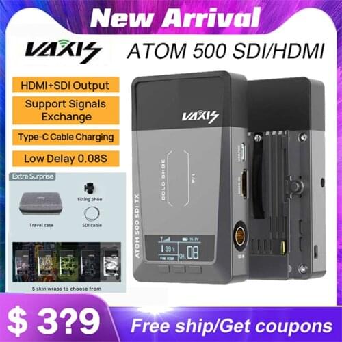 Vaxis ATOM 500 SDI 1080P Transmission for Camera Ipad Image Wireless Video HD Transmitter Receiver VS Hollyland mars 400S