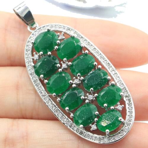 30x19mm Beautiful Flowers Shape Created Pink Morganite For Womans Bride Wedding Silver Pendant Eye Catching