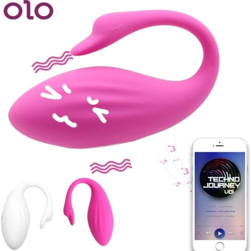 OLO G-spot Vibrator Swan Shape Vibrator Vibrating Vagina Egg Stimulator Sex Toys for Women Bluetooth Wireless Remote Control