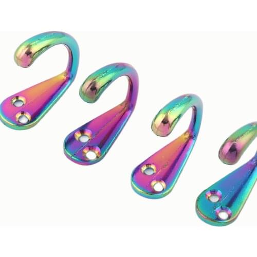 Vintage Rainbow Wall Hook Hanging Hook Standing Coat Hook,Swivel Hook Clasp Towel Hat Hook decorative kitchen hooks Farmhouse