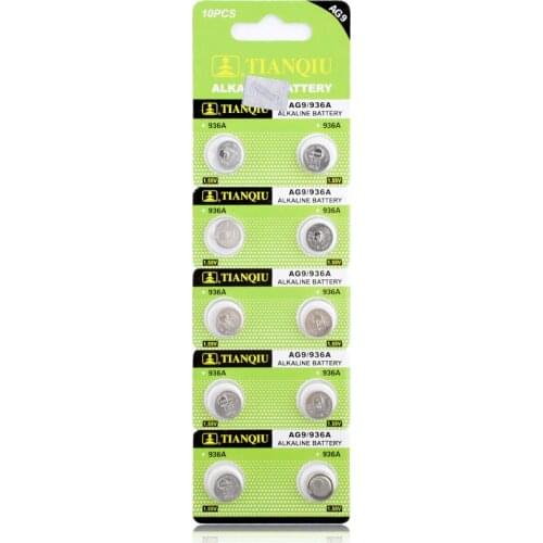 YCDC 10pcs AG7 399 395A SR927W CX57 Alkaline Coin Cell Button Batteries For Watch 1.55V Disposable Watch Battery