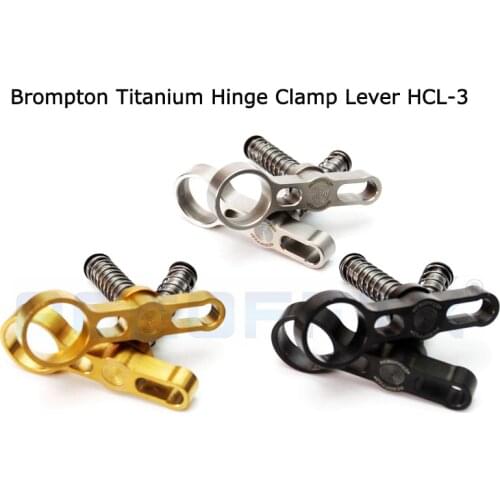 1 pair Aceoffix For Brompton Bike Titanium Hinge Clamp Lever Plate Hooks Axle Hinge TC4 HCL3Ti