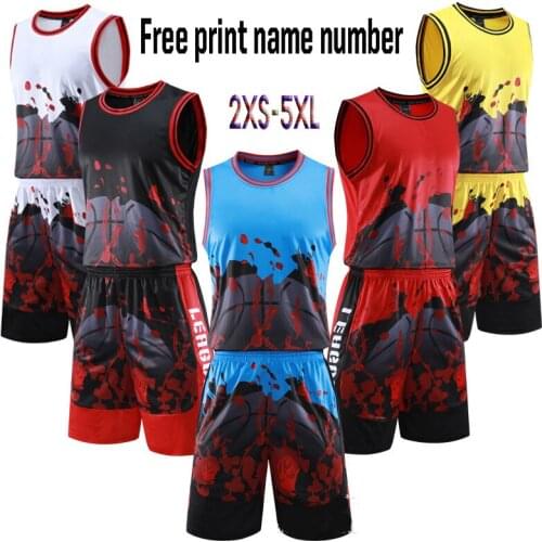 2021 Men Basketball Uniforms Sets Kits,Basketball Jersey Shorts Kids,Shorts Basketball Male,Team USA throwback basketball jersey