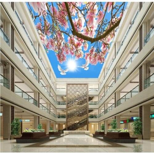 Custom 3D murals,Dream peach dove zenith papel de parede,hotel restaurant coffee shop living room sofa TV wall bedroom wallpaper