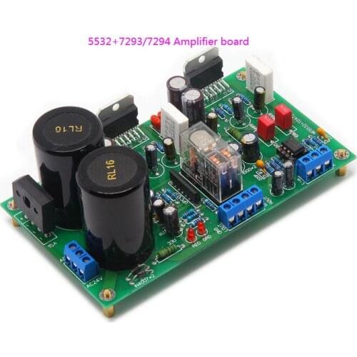 5532 + TDA7293 /TDA7294 stereo vocal cord protection circuit stereo vocal cord protection circuit power amplifier board