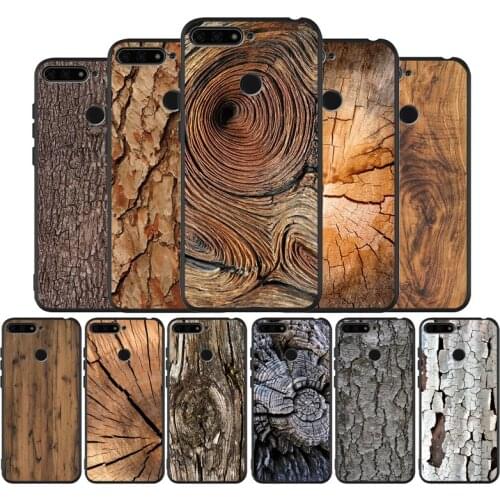Wood textures Black TPU Silicone Soft Phone Case For Honor 8X 9 8 10 20 30 Lite Pro MATE 9 10 20 30 Pro Lite