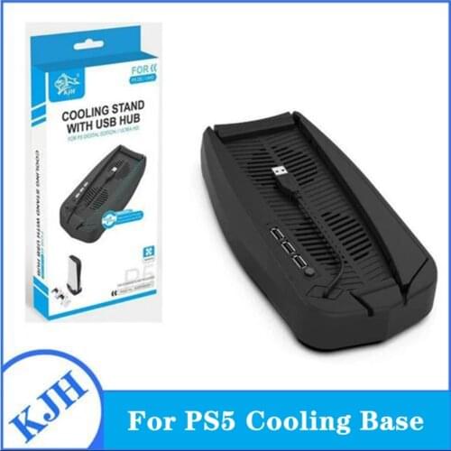 For Sony PlayStation5 Joystick For PS5 Vertical Stand Cooling Fan Stand Digital Edition Controller Station Charger Cooling Base