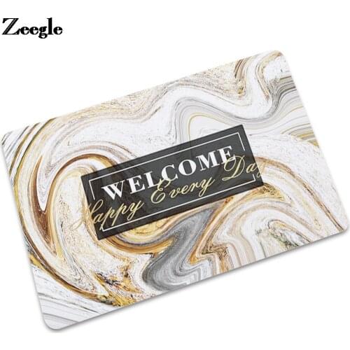 Home Decor Rubber Bedroom Mat Marble Printing Kitchen Carpet Anti-slip Floor Mat Badroom and Doormat Child Bedroom Rubber Rug