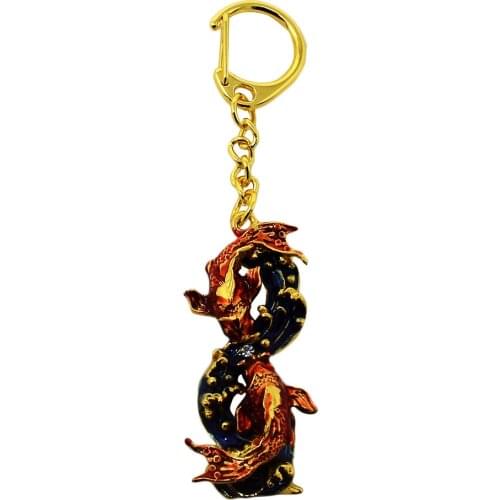 Feng Shui 2019 Pair of Carp Keychain W3725