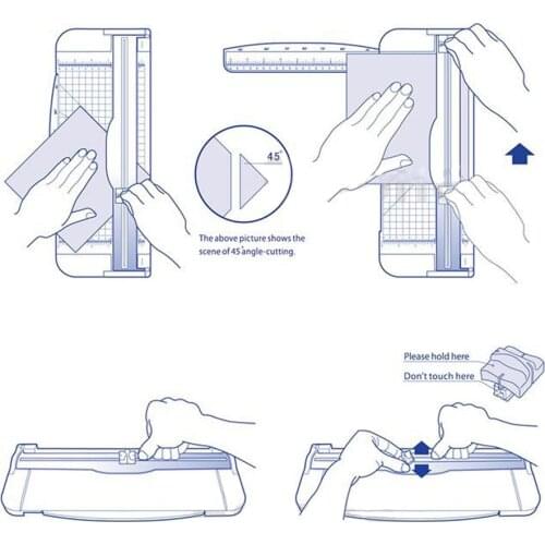A4 Guillotine Ruler Paper Cutter Trimmer Scrapbooking Tool for Craft Paper Coupon Label Cardstock ALI88