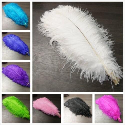 Wholesale 50pcs Gorgeous 11 Colors20-22inches/50-55cm Natural ostrich feathers DIY jewelry Christmas Halloween Decoration