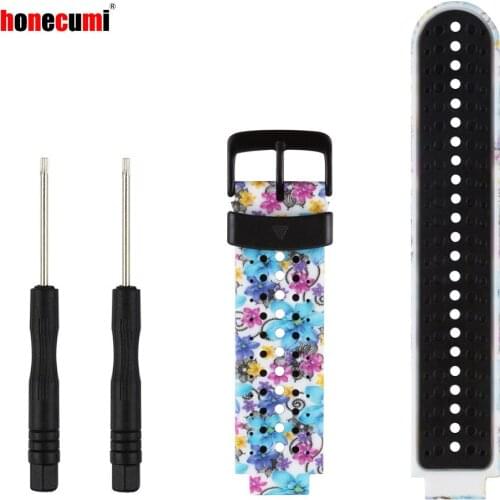 Honecumi Replacement Silicone Smart Watch Wrist Band Strap For Garmin Forerunner 220 230 235 620 630 735XT 235 Lite Sport Watch