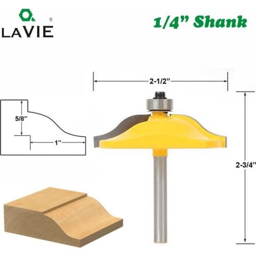 1pc 1/4" Shank Raised Panel Router Bit Ogee & Bead Cove Door Milling Cutter for Wood Cutting Woodworking Router Bits