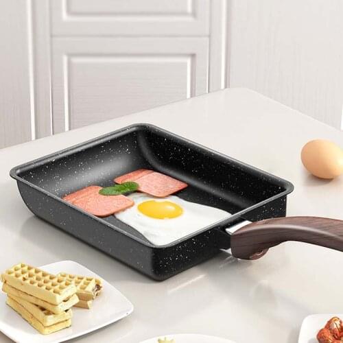 Japanese style tamagoyaki square mini non-stick pan thick egg maifan stone small frying pan omelette home flat-bottomed breakfas