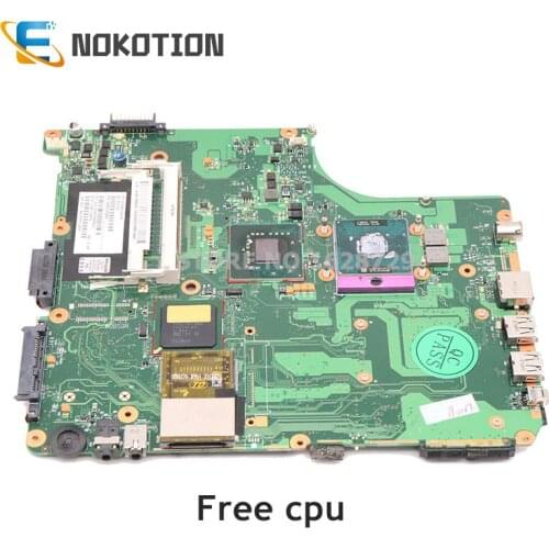 NOKOTION Laptop Motherboard For Toshiba Satellite Satellite A300 A305 MAIN BOARD V000125600 6050A2169401 DDR2 free cpu