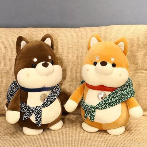 25/35/45CM Lovely Plush Runaway Dog With Baggage Nice Stuffed Animals Dolls Baby Children Soft Toys For Kids Boys Gifts