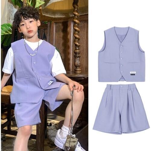 Fashion College Style Hip Hop Clothes For Kids Loose Hiphop Suit Jazz Dance Costumes Practice Clothes Street Dance Wear DQS7589