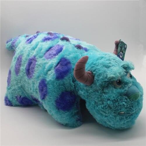 65cm*50cm Monsters Inc Plush Foldable Pillow Toy Sulley Sullivan Soft Cushion Doll for birthday gift