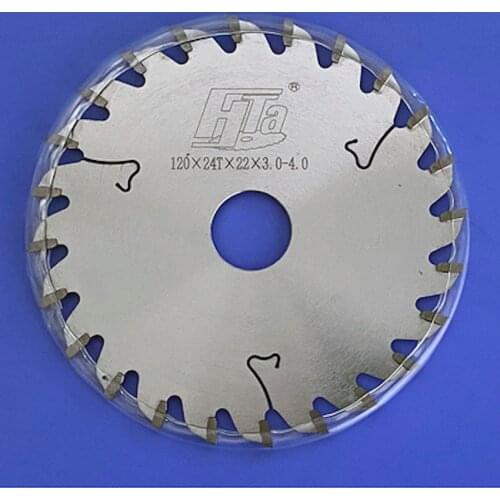 Free shipping of industrial quality 120*3.0-4.0*22/20*24Z TCT scoring blades for scoring Aluminum wood plate/ profile etc