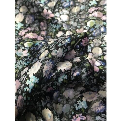 One meter Quality Chiffon fabric Little broken flower printing tissu Top grade shirt and dress clothing patchwork