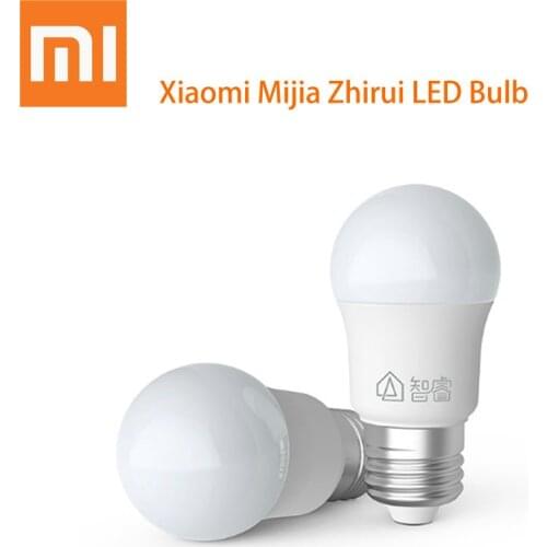 Original Xiaomi Mijia Zhirui LED Bulb E27 White Light 5W 6500K Energy Saving For Table Floor Lamp Short Circuit Protection