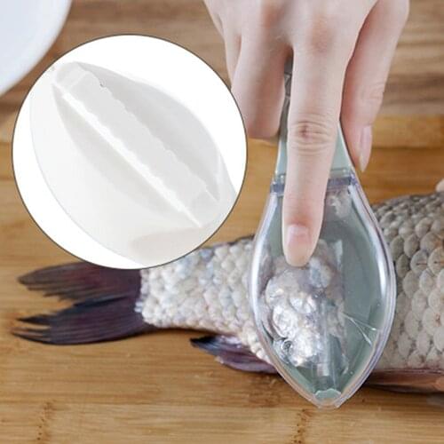 Fish Skin Brush Scraping Fishing Scale Brush Graters Fast Remove Fish Knife Cleaning Peeler Scaler Scraper With Knife Device
