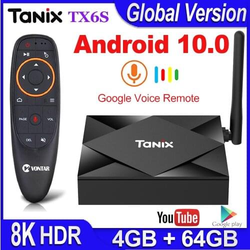 Tanix TX6S TV BOX Android 10 Smart tv box 4GB RAM 32GB 64GB ROM TVBox Allwinner H616 Quad Core Box H.265 4K Media player 2GB 8GB