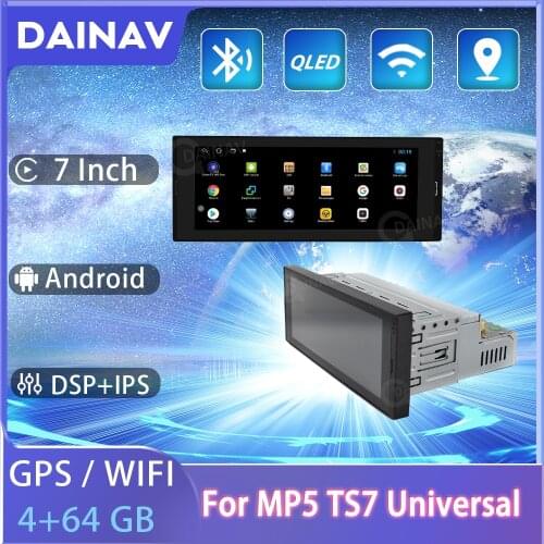6.9 inch Android 10.0 Universal Car Player For MP5 TS7 IPS Screen Multimedia Radio GPS Navigation Stereo head unit
