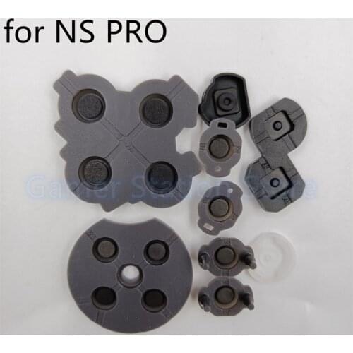 10sets Cross Button Conductive Rubber Pad For Nintendo Switch Pro Controller For NS Pro Controller Silicon Button Accessories