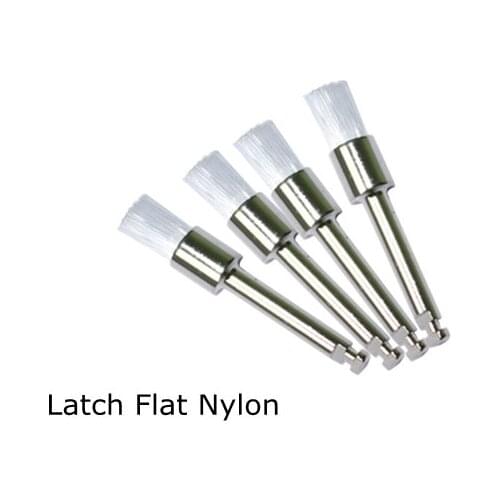1000pcs professional Dental lab Polishing Products As Seen Tv Products Nylon latch flat Polisher Brush Prophy Brushes