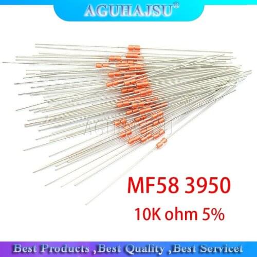 20 pcs Thermal Resistor NTC MF58 3950 B 10K ohm 5