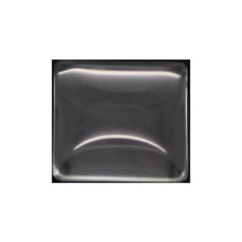 30pcs 15mm Square Domed Magnifying Clear Glass Cabochon Scrapbooking Embellishments DIY Accessories