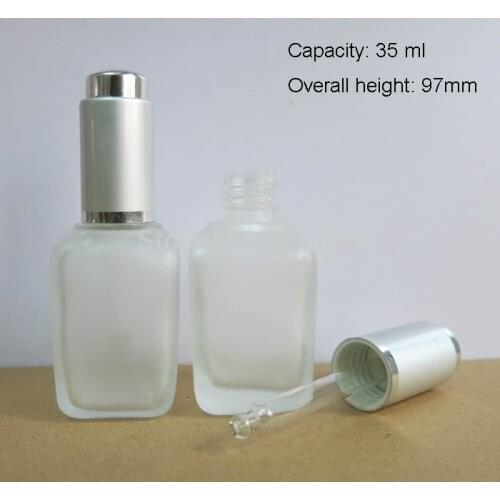 300 x 35ml Empty Frost Glass Dropper Bottle 35cc PIpette Dropper Vial Glass Sample Container