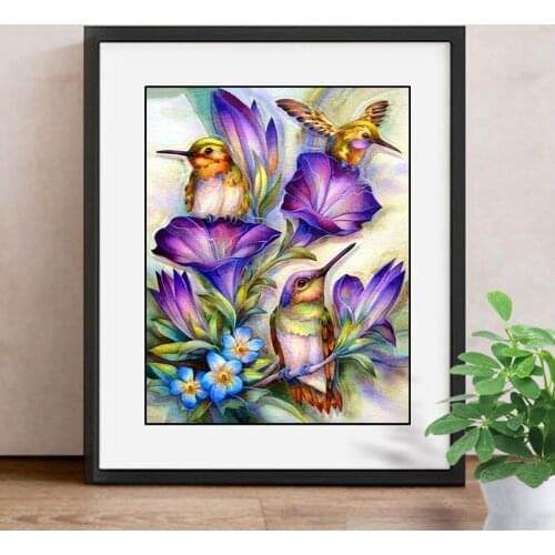 Diamond Painting Full Square Flower Diamond Embroidery Animal Bird Home Decoration DIY Mosaic Picture Of Rhinestone