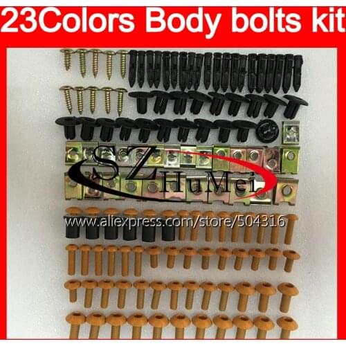 Fairing bolts full screw kit For KAWASAKI ZX12R 02 03 04 05 06 ZX 12R ZX-12R 2002 03 2004 2005 2006 Windscreen bolt screws Nuts