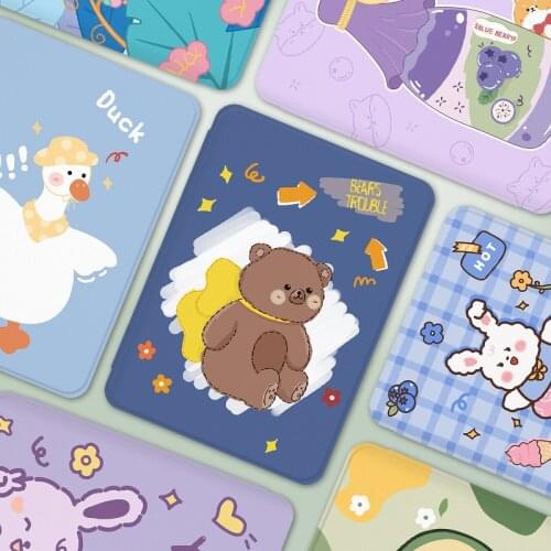 Cute kindle Paperwhite 4 Case For Funda Amazon Kindle Paperwhite 10th Generation Cover Protective Shell E-book Capa Smart wake