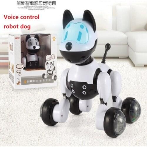 Electric Pet Voice Control robot dog or cat 15 Voice commands children toys
