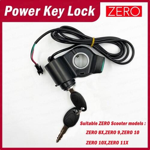 ZERO Ignition Key Power Key Lock for ZERO8X/9/10//10X /11X Scooter Original Button Display Skateboard Parts