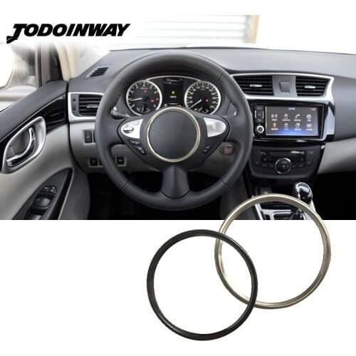 Steering Wheel Ring Center Cover Sticker Car Decoration Trim Accessories Fits for Nissan Sentra SV Volant 2012 370Z 2008-2020