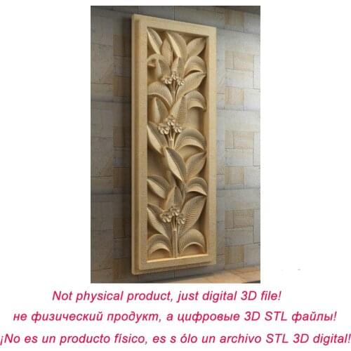 Wall decoraion CNC Router relief model STL format 3D model artcam type3 cnc engraving M202