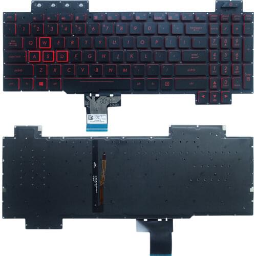 New for Asus TUF Gaming FX504 FX504GD FX504GE FX504GM FX80 FX80GD FX80GE FX80GM fx86F FX86 FX86S FX86 US backlit keyboard