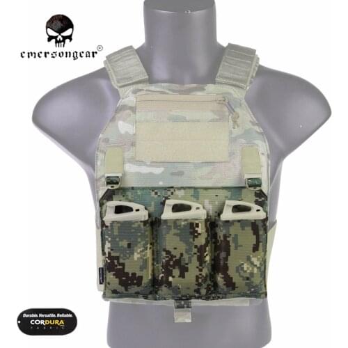 Emerson M4 Triple Magazine Pouch Panel For 419 / 420 Vest Combat Molle Magazine Pouch Aor2 EM6407