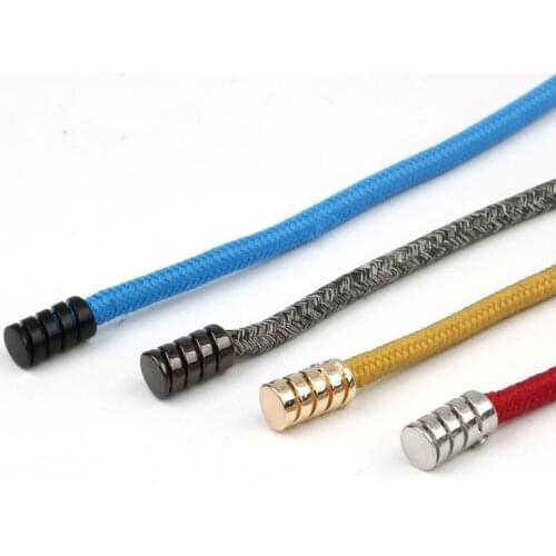 Hollow Cylinder Thread Cord End Rope Ends Lid Lock Toggle Stopper Clip For Clothes Bag Sportswear Shoelace Rope Parts